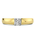 14K Bicolor gouden ring zirkonia - 4205716 - PansiteNederland.nl
