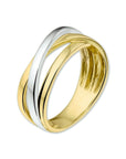 14K Bicolor Geel- En Witgoud Geel/Wit Ring 4206181 - PansiteNederland.nl