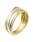 14K Bicolor Geel- En Witgoud Geel/Wit Ring 4206181 - PansiteNederland.nl