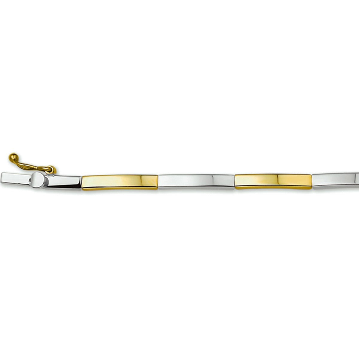 Fantasy Collection Armband 2,5 mm 18,5 cm 14K bicolor goud