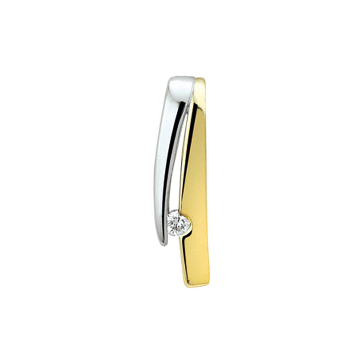 Fantasy Collection Hanger zirkonia 14K bicolor goud