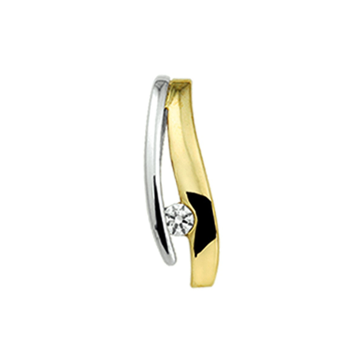 Fantasy Collection Hanger zirkonia 14K bicolor goud