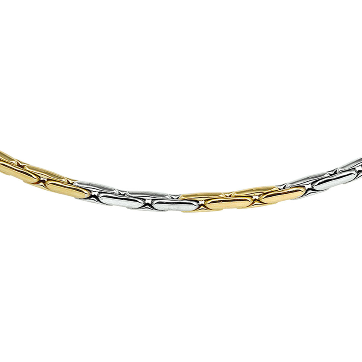 Fantasy Collection Collier cardano 3,0 mm 45 cm 14K bicolor goud