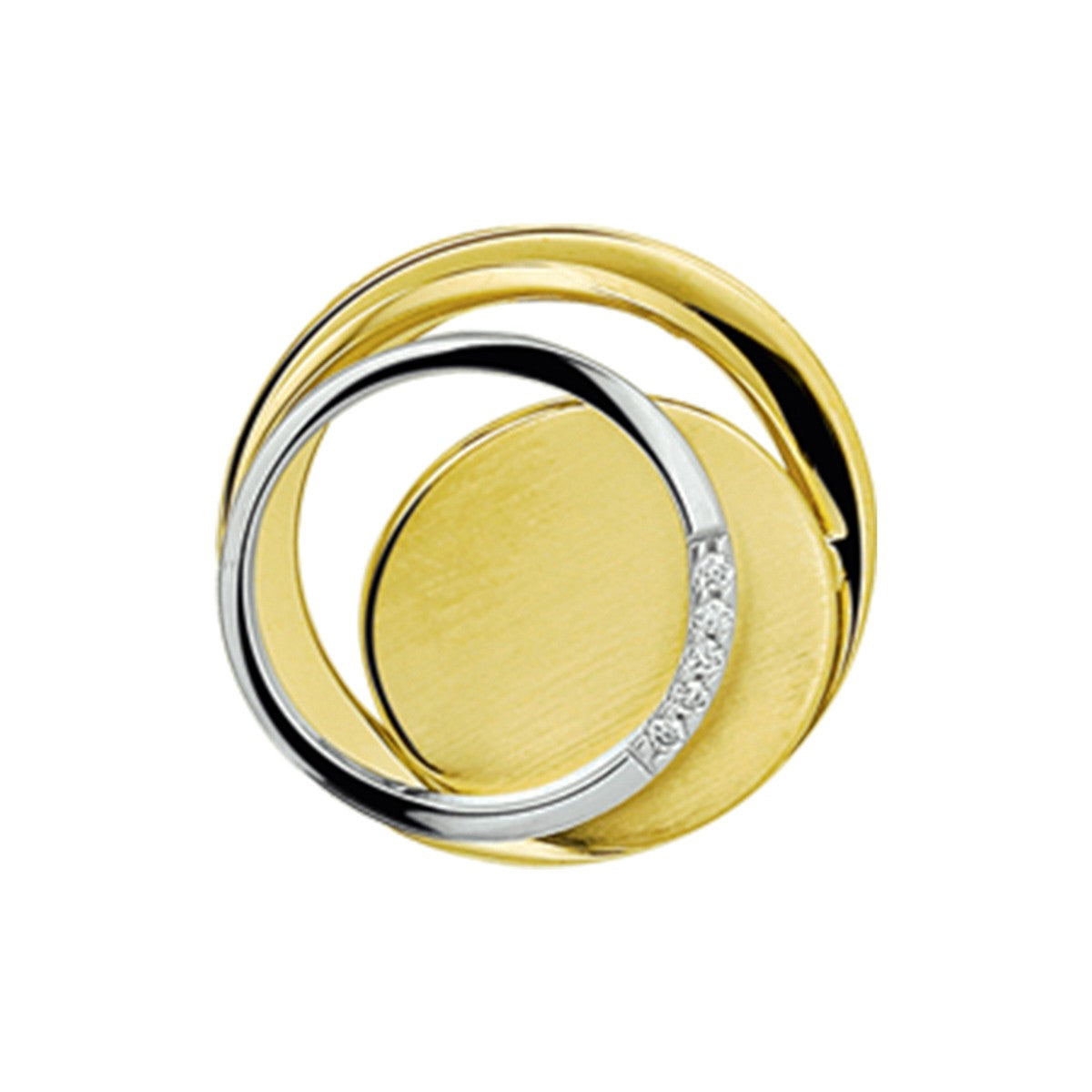 Fantasy Collection Hanger diamant 0.03ct h si 14K bicolor goud