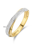14K Bicolor Geel- En Witgoud Geel/Wit Ring Diamant 0.16Ct H Si 4207579 - PansiteNederland.nl