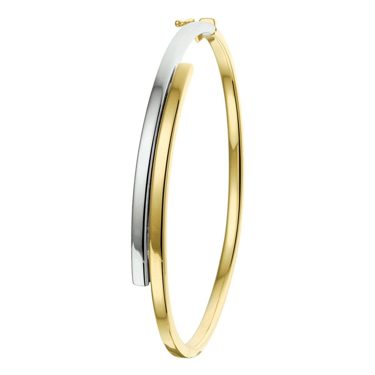 Fantasy Collection Bangle scharnier 6,5 x 60 mm 14K bicolor goud