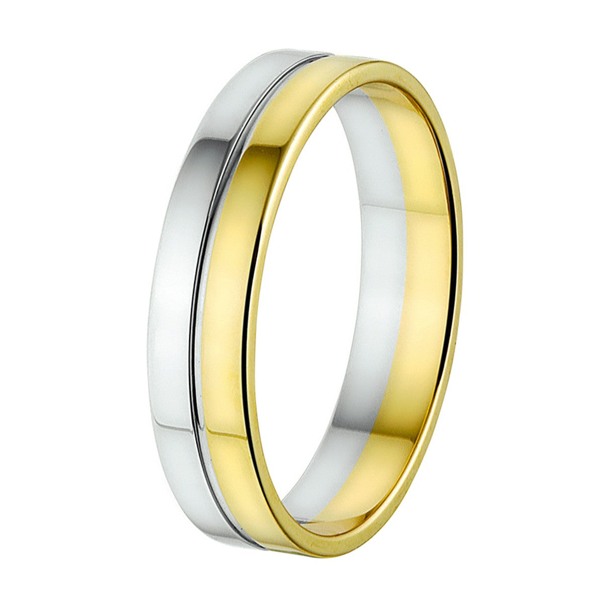 Fantasy Collection Ring a416 - 5 mm 14K bicolor goud
