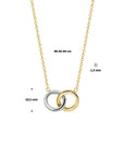 14K bicolor goud geel/wit collier rondjes 40 - 42 - 44 cm 4207974 - PansiteNederland.nl