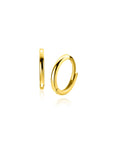 ZINZI Gold 14 karaat gouden oorringen met luxe scharniersluiting 10 x 1,2mm ZGO523
