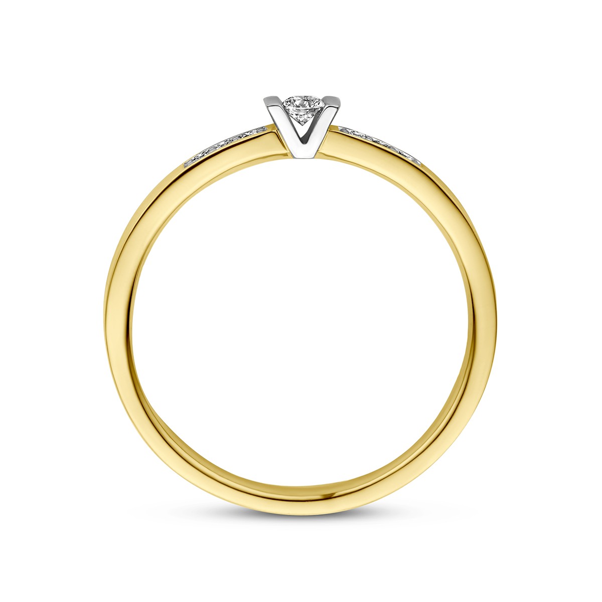 Fantasy Collection Ring diamant 14K bicolor goud