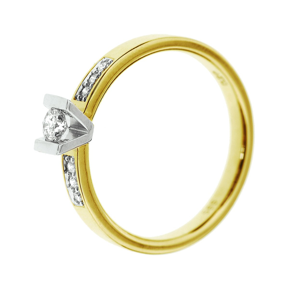 Fantasy Collection Ring diamant 14K bicolor goud