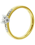 14K Bicolor Geel- En Witgoud Geel/Wit Ring Diamant 0.085Ct H Si 4208002 - PansiteNederland.nl