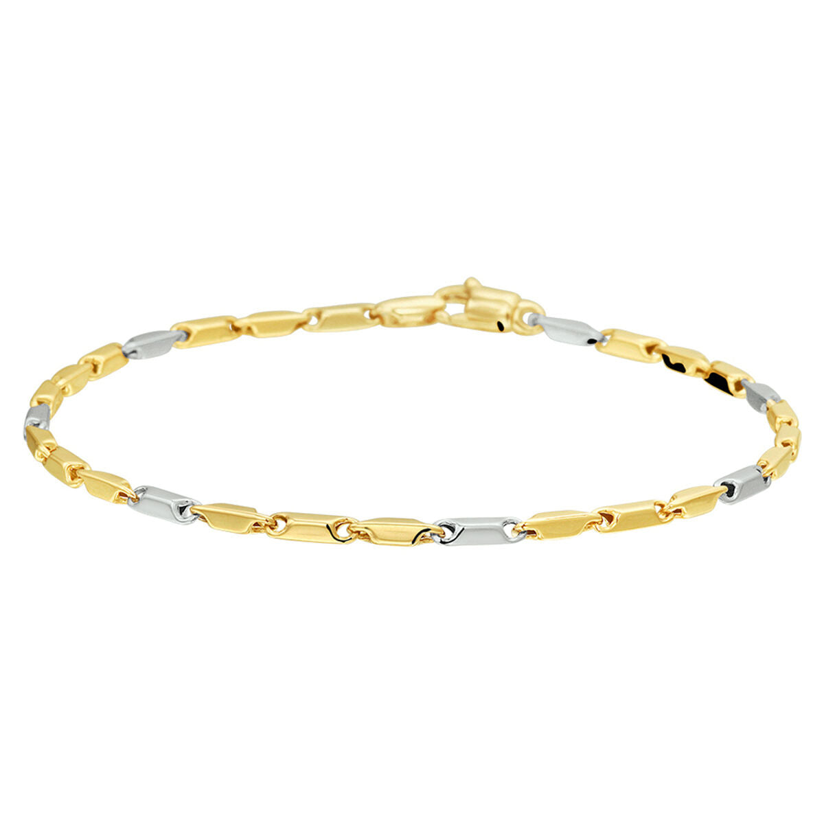 Fantasy Collection Armband 1,9 mm 19,5 cm 14K bicolor goud