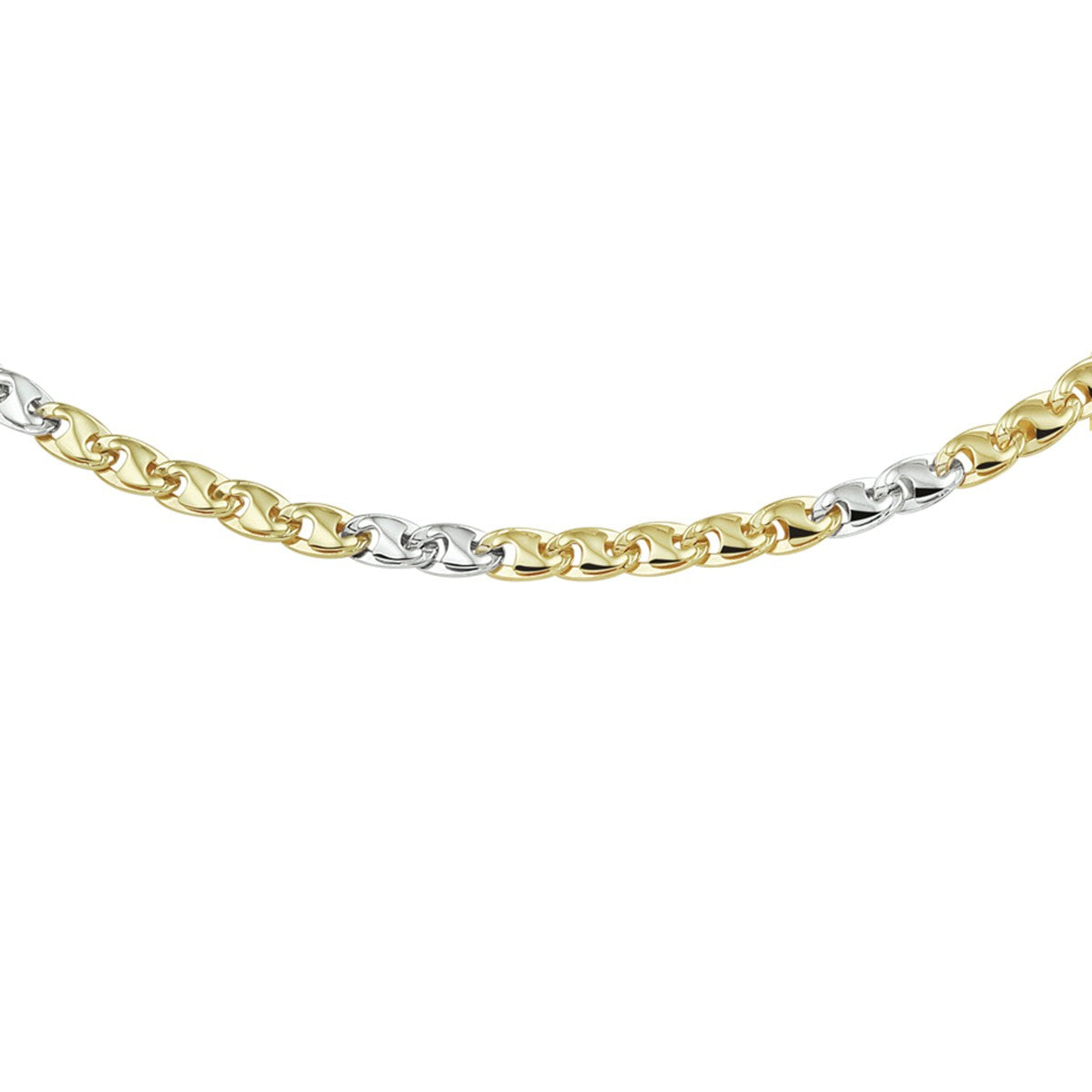 Fantasy Collection Collier 4,3 mm 14K bicolor goud