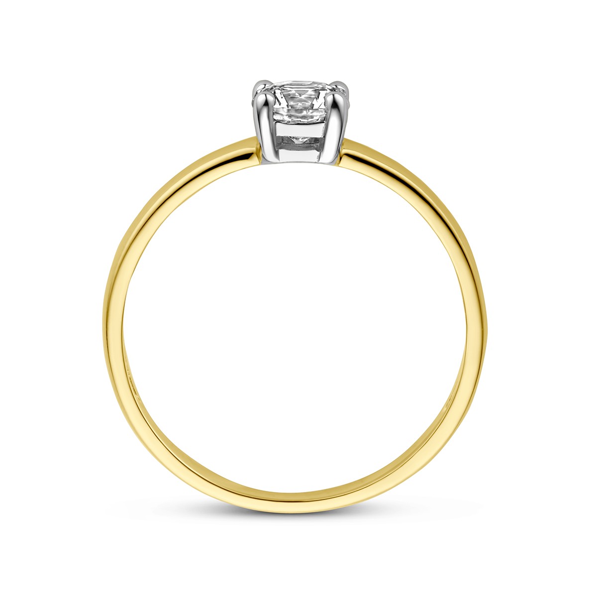 Fantasy Collection Ring zirkonia 14K bicolor goud