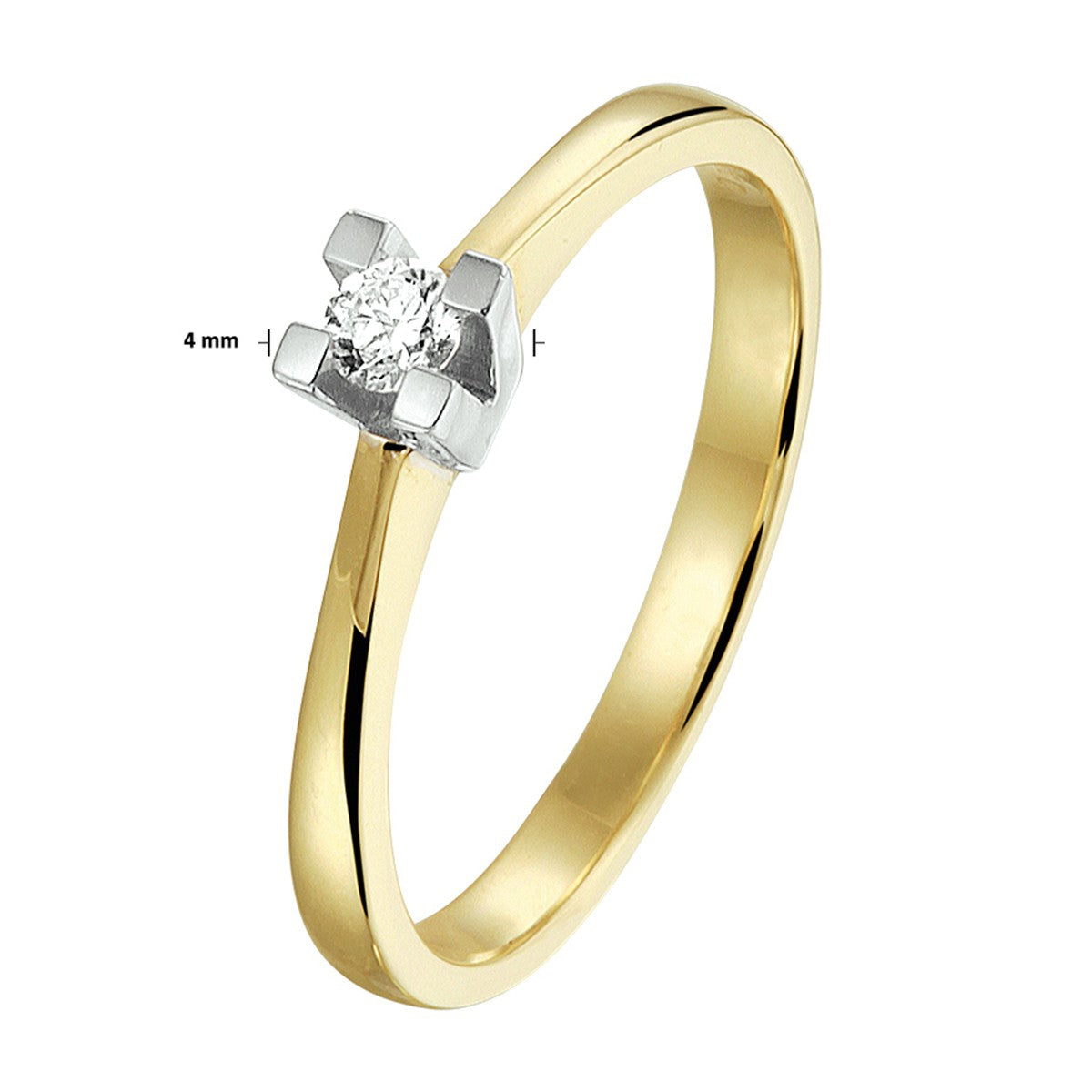 Fantasy Collection Ring diamant 14K bicolor goud