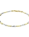 14K Bicolor Goud Geel/Wit Armband Valkenoog Met Tussenstuk 4,2 mm 4208639 - PansiteNederland.nl