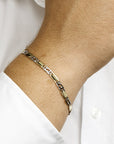 14K Bicolor Goud Geel/Wit Armband Valkenoog Met Tussenstuk 4,2 mm 4208639 - PansiteNederland.nl