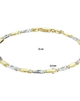 14K Bicolor Goud Geel/Wit Armband Valkenoog Met Tussenstuk 4,2 mm 4208639 - PansiteNederland.nl
