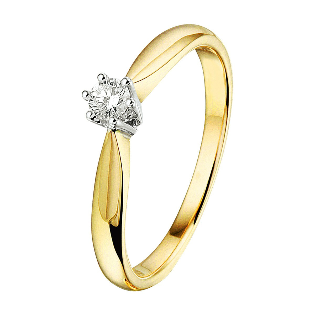Fantasy Collection Ring diamant 14K bicolor goud