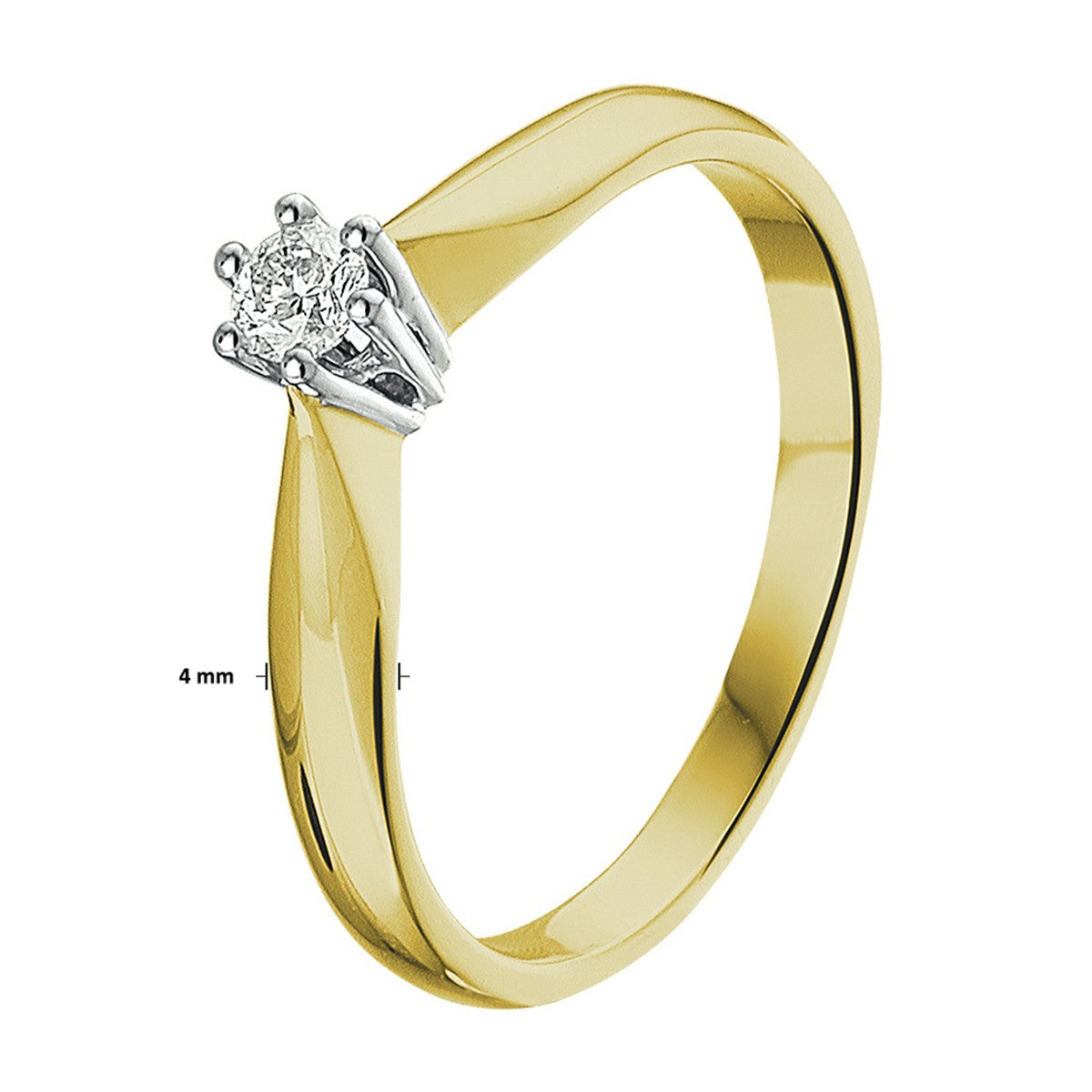 Fantasy Collection Ring diamant 14K bicolor goud