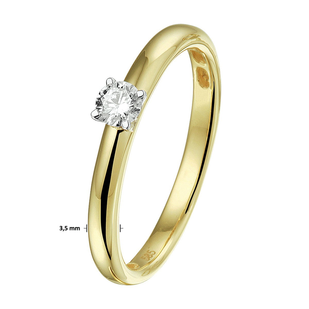 Fantasy Collection Ring diamant 14K bicolor goud