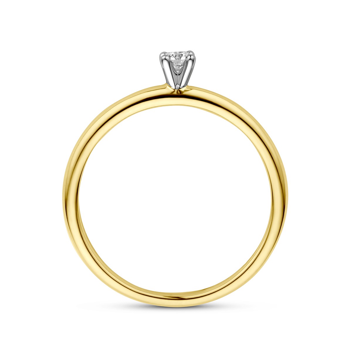 Fantasy Collection Ring diamant 0.09ct h si 14K bicolor goud