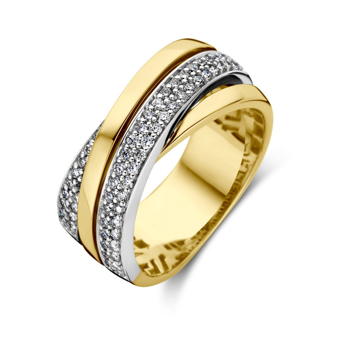 Fantasy Collection Ring diamant 14K bicolor goud