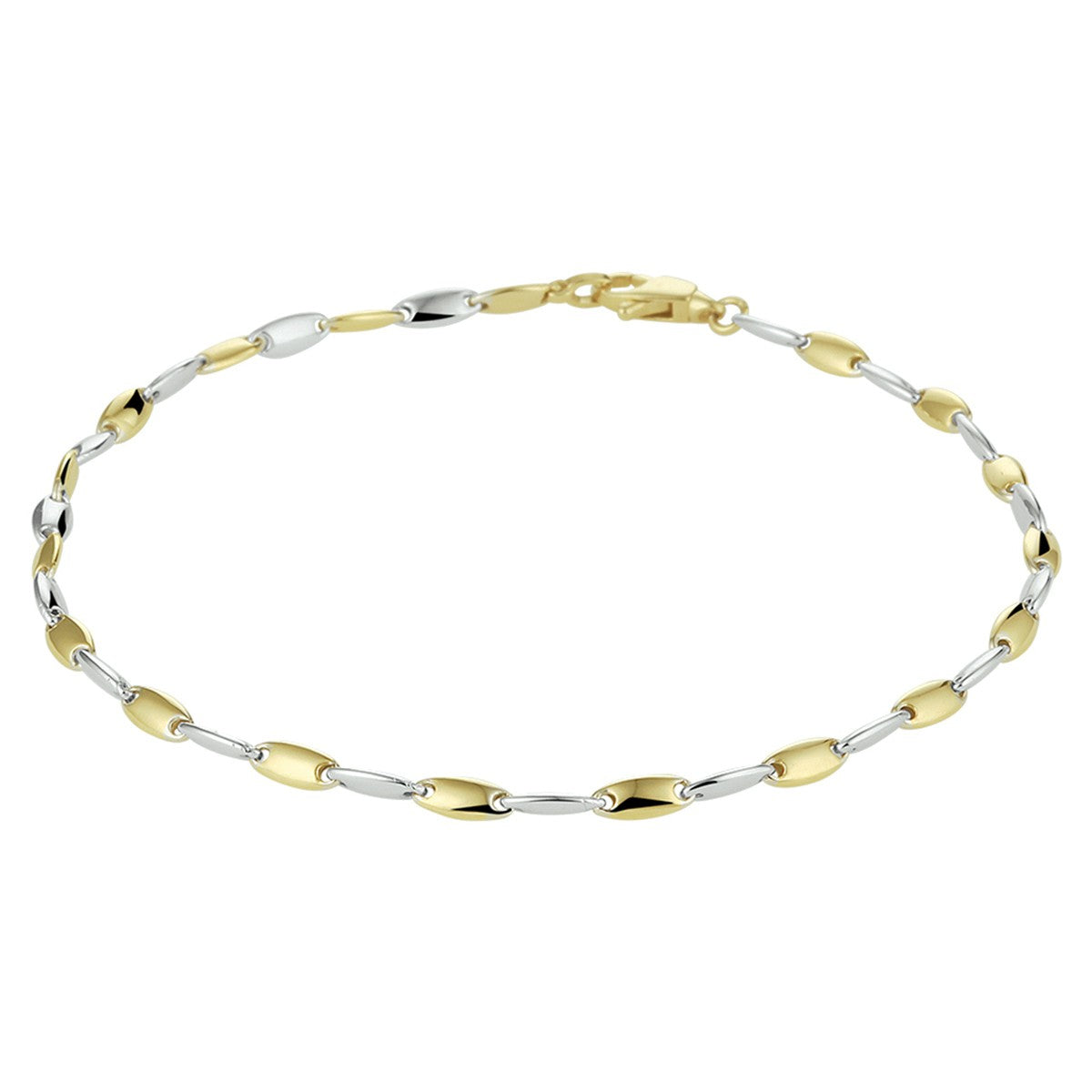 Fantasy Collection Armband 19 cm 14K bicolor goud