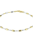 14K Bicolor Goud Geel/Wit Armband 19 Cm 4208433 - PansiteNederland.nl
