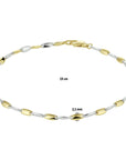 14K Bicolor Goud Geel/Wit Armband 19 Cm 4208433 - PansiteNederland.nl