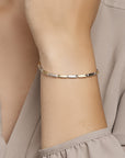 14K bicolor armband 19,5 cm 4208434 - PansiteNederland.nl