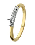 14K Bicolor gouden Ring zirkonia - 4208451 - PansiteNederland.nl
