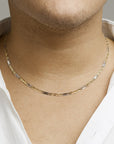 14K Bicolor ketting valkenoog 4,2 mm 50 cm - 4208458 - PansiteNederland.nl