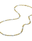 14K Bicolor ketting valkenoog 4,2 mm 50 cm - 4208458 - PansiteNederland.nl