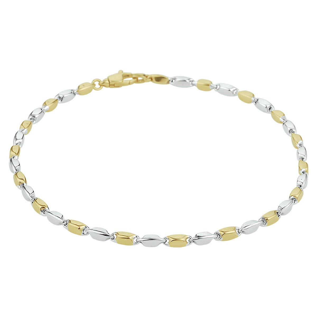 Fantasy Collection Staafjes 2,0 mm 14K bicolor goud armband