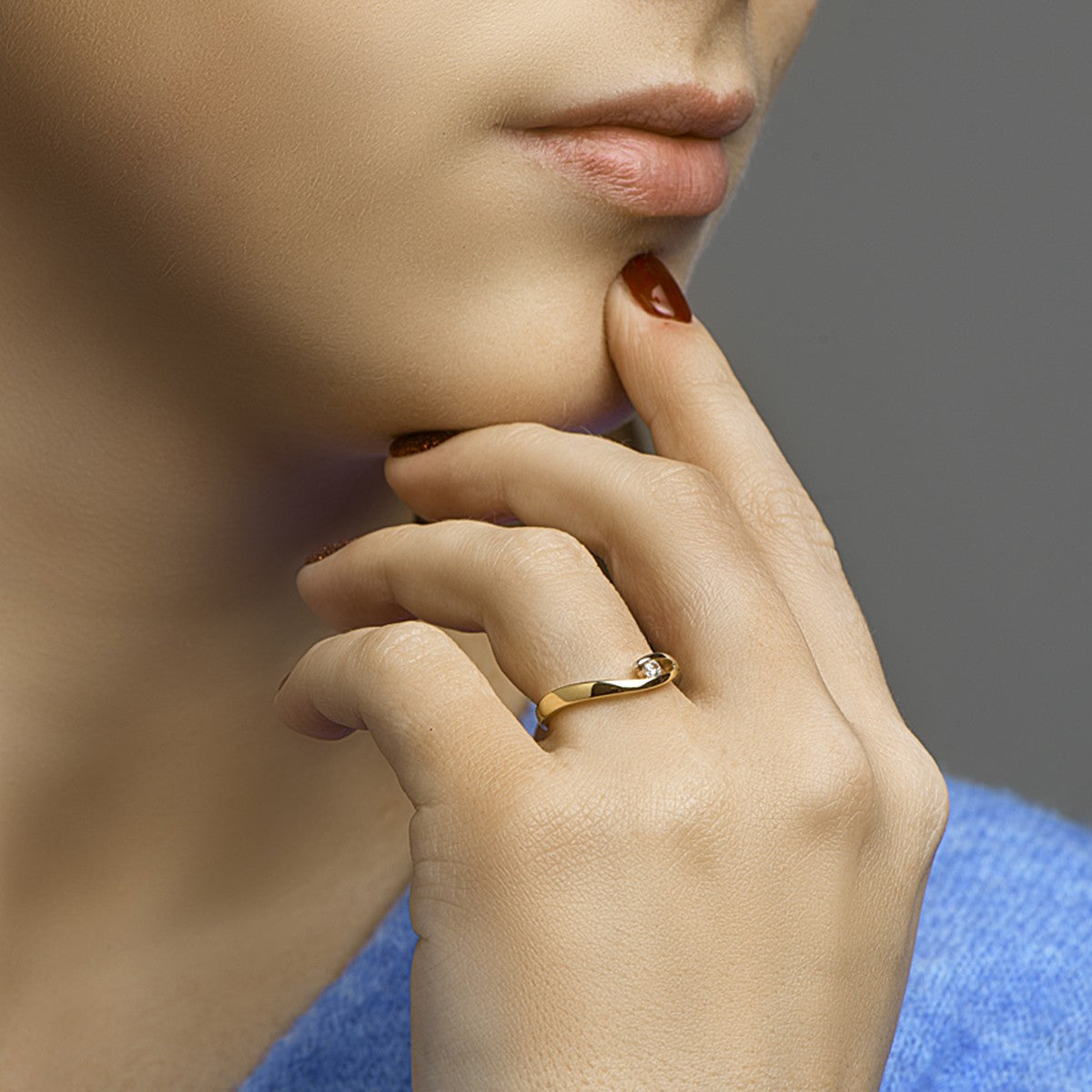Fantasy Collection Ring zirkonia 14K bicolor goud