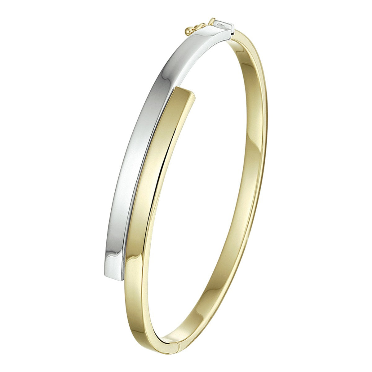 Fantasy Collection Bangle scharnier 9 x 61,5 mm 14K bicolor goud