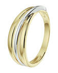 14K Bicolor Geel- En Witgoud Geel/Wit Ring 4208588 - PansiteNederland.nl