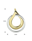14K bicolor goud geel/wit hanger 4208593 - PansiteNederland.nl