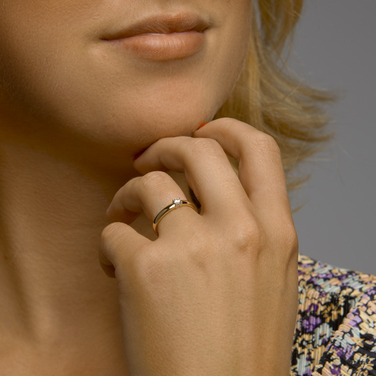 Fantasy Collection Ring diamant 0.10ct h si 14K bicolor goud
