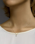 14K bicolor goud geel/wit hanger zirkonia 4208653 - PansiteNederland.nl