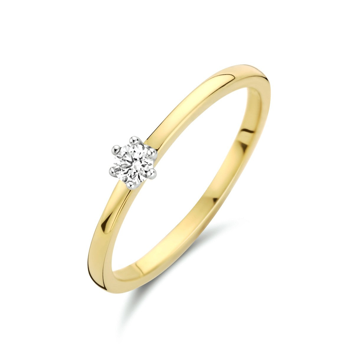 Fantasy Collection Ring diamant 0.10ct h si 14K bicolor goud