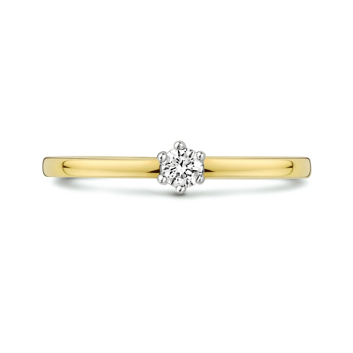 Fantasy Collection Ring diamant 0.10ct h si 14K bicolor goud