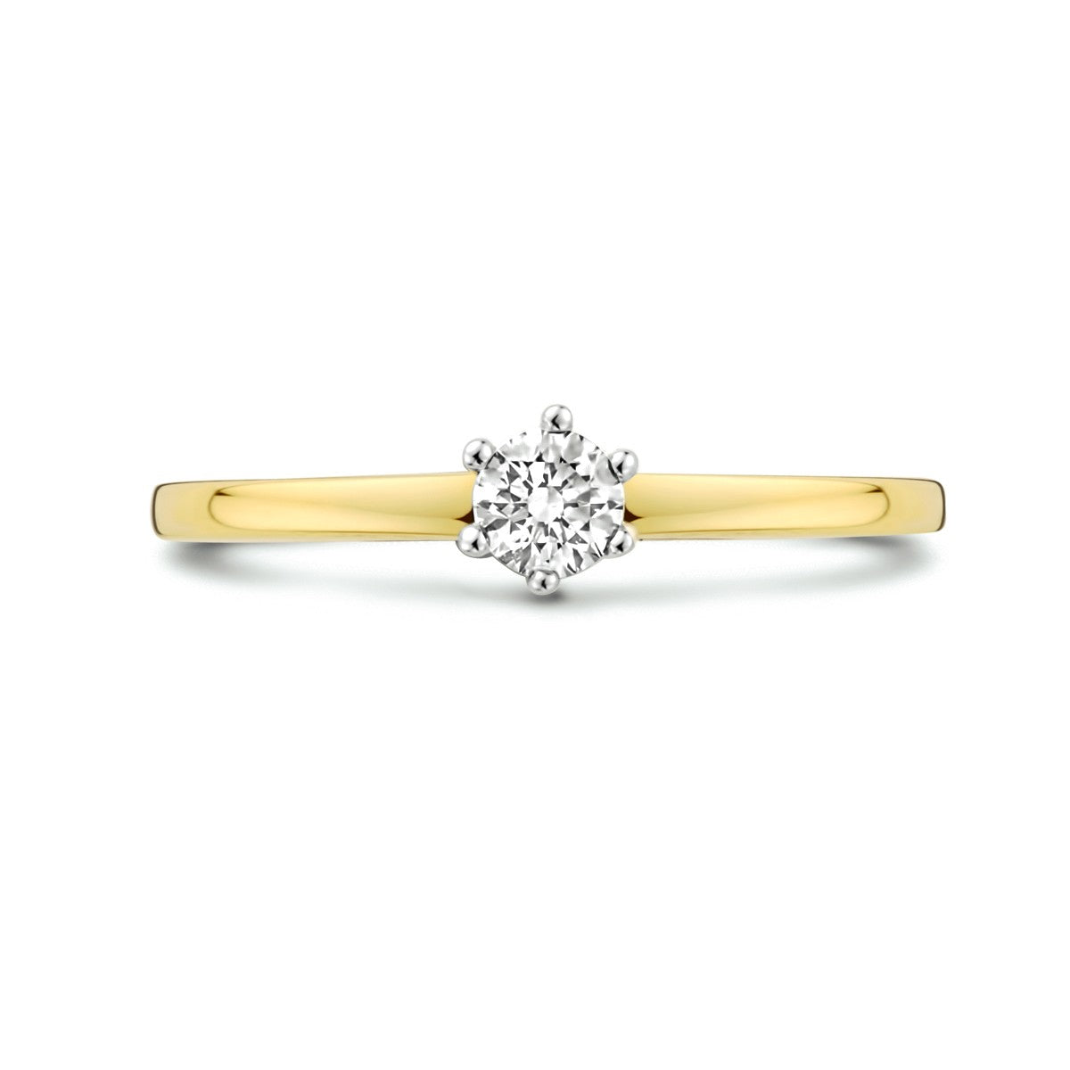 Fantasy Collection Ring diamant 0.20ct h si 14K bicolor goud