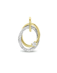 14K bicolor goud geel/wit hanger diamant 0.14ct h si 4208690 - PansiteNederland.nl
