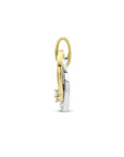 14K bicolor goud geel/wit hanger diamant 0.14ct h si 4208690 - PansiteNederland.nl