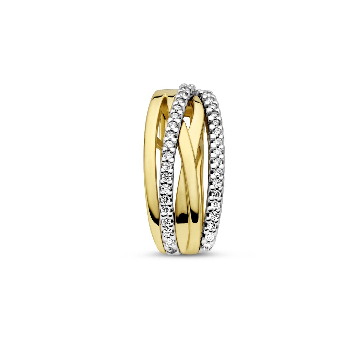 Fantasy Collection Hanger diamant 0.17ct h si 14K bicolor goud