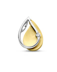 14K bicolor goud geel/wit hanger diamant 0.03ct h si 4208882 - PansiteNederland.nl