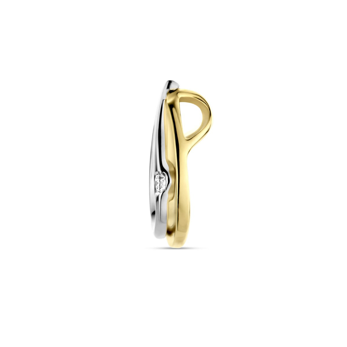 Fantasy Collection Hanger diamant 0.03ct h si 14K bicolor goud